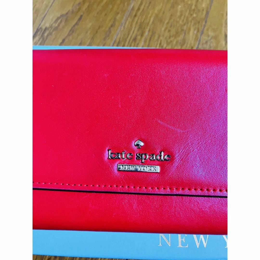 kate spade new york(ケイトスペードニューヨーク)のKate Spade 長財布(赤) レディースのファッション小物(財布)の商品写真