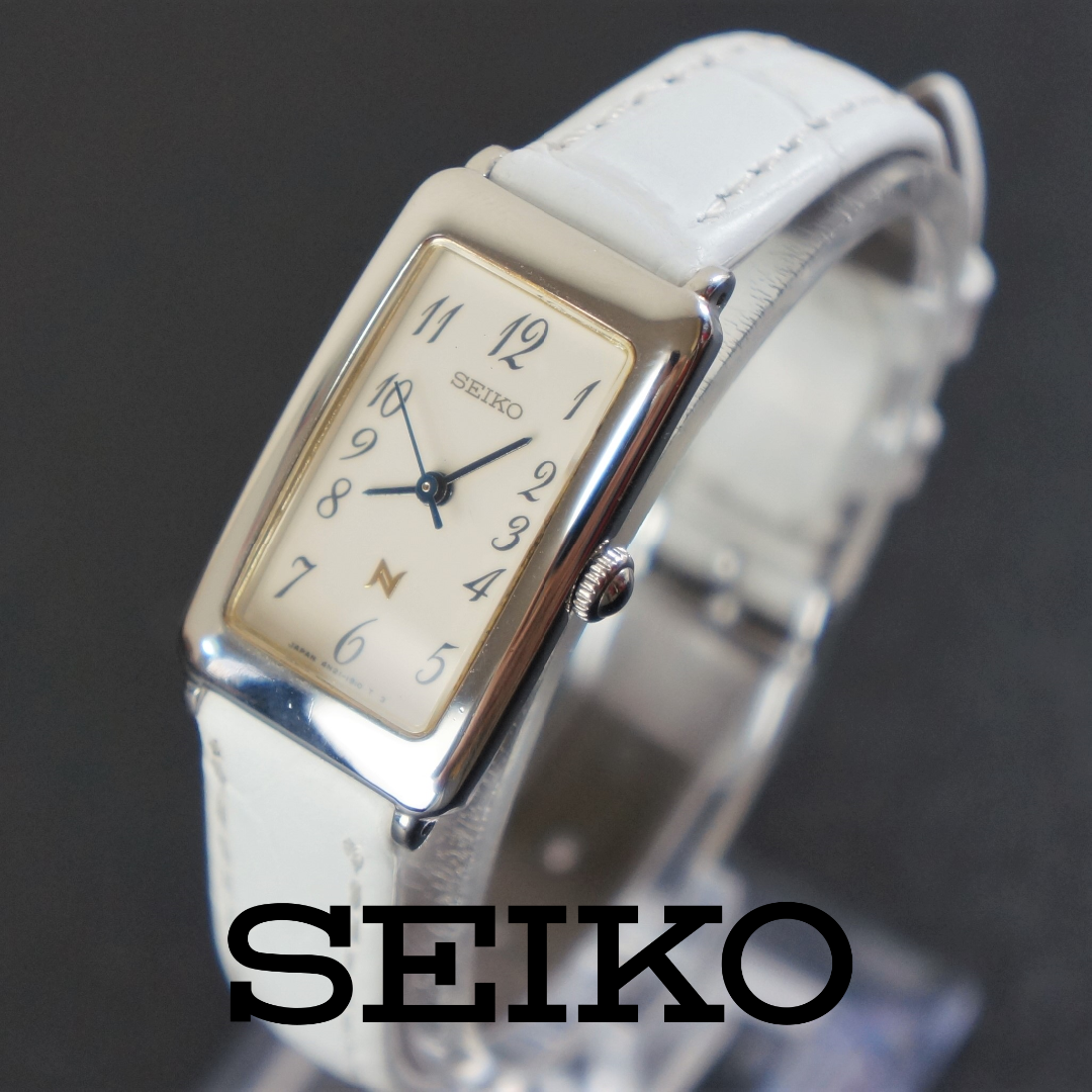 【稼働品】SEIKO　NOIE　レディース腕時計　電池交換済　新品ベルト