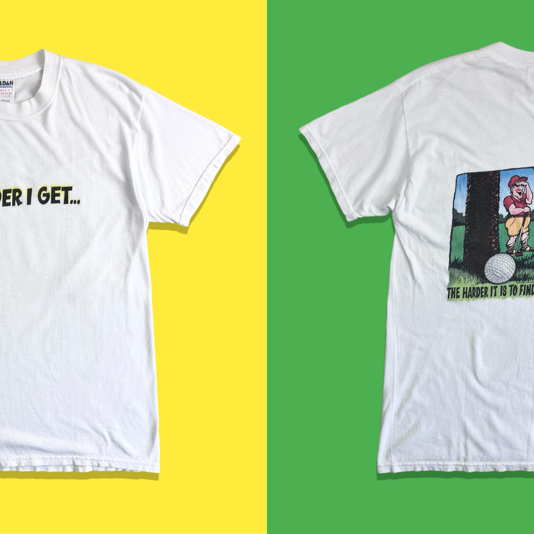 GILDAN(ギルタン)の90s GILDAN ヴィンテージTシャツ メッセージ グラフィック イラスト メンズのトップス(Tシャツ/カットソー(半袖/袖なし))の商品写真