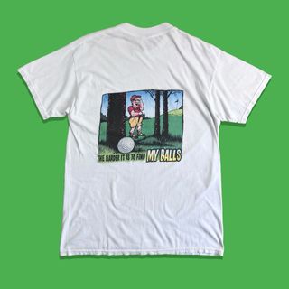 90s GILDAN ヴィンテージTシャツ メッセージ グラフィック イラスト-