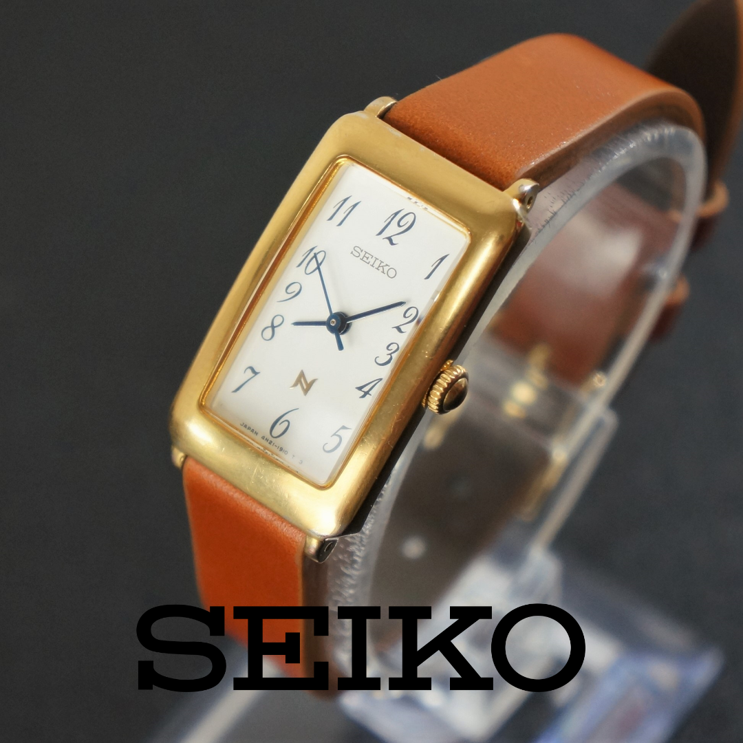 【稼働品】SEIKO　NOIE　レディース腕時計　電池交換済　新品ベルト