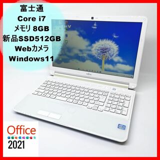 富士通 - 富士通/Core i7/爆速SSD/ノートパソコン/Windows11/オフィス ...