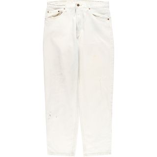 リーバイス(Levi's)の古着 90年代 リーバイス Levi's 550 RELAXED FIT TAPERED LEG ホワイトデニム テーパードデニムパンツ USA製 メンズw32 ヴィンテージ /eaa368715(デニム/ジーンズ)