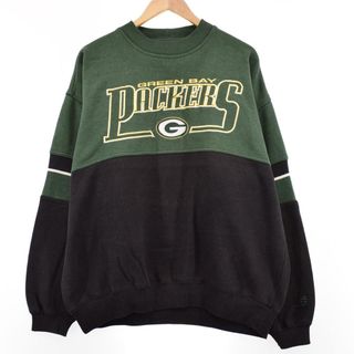 リー(Lee)の古着 リー Lee NFL GREEN BAY PACKERS グリーンベイパッカーズ スウェットシャツ トレーナー メンズL ヴィンテージ /eaa344917(スウェット)