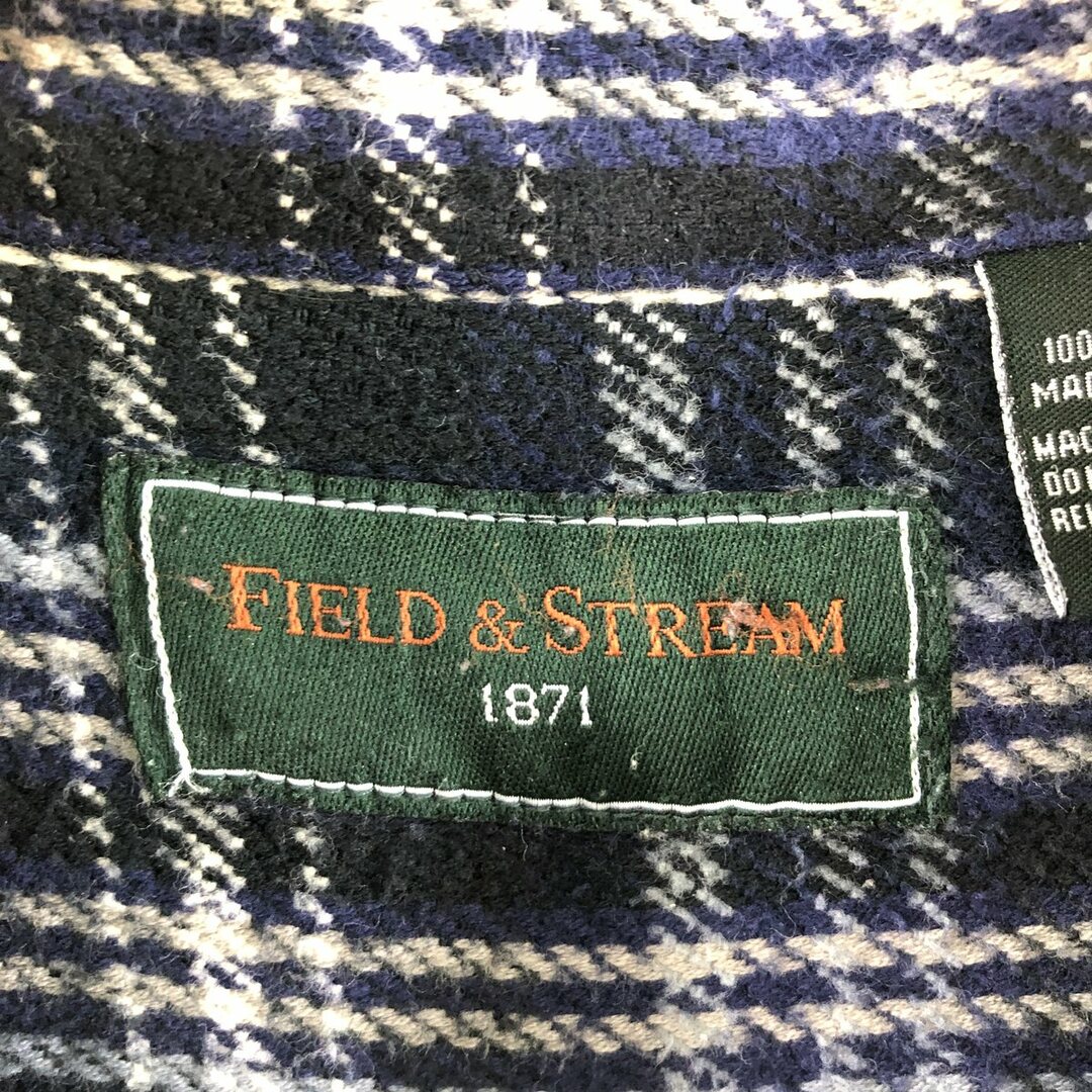 FIELD＆STREAM 長袖 チェック柄 フランネルシャツ メンズL /eaa368481