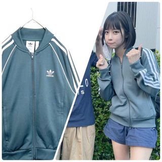 希少XL⭐️adidas トラックジャケット トレファイル カーキ あのちゃん