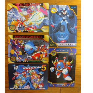 ロックマン　カード　ロックマン5　ロックマンX  ロックマンX2(シングルカード)