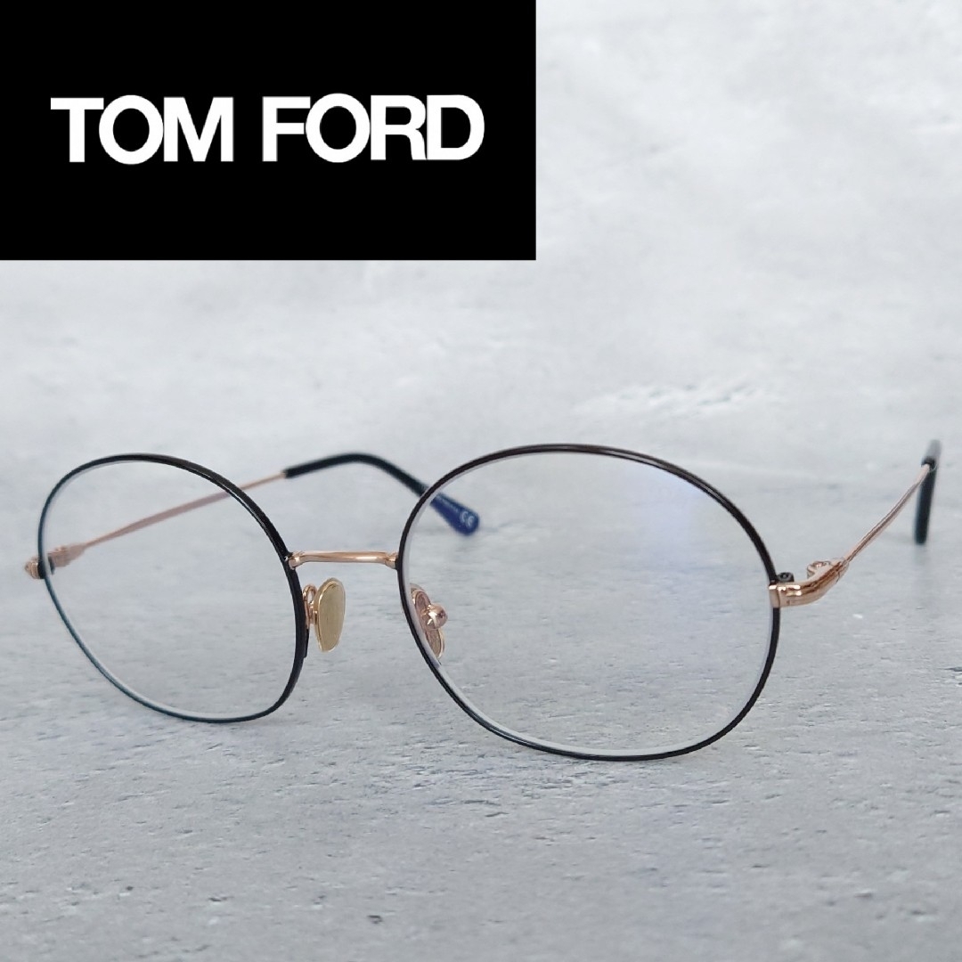 メガネ Tom Ford トムフォード オーバル ブラック ゴールド 黒 金