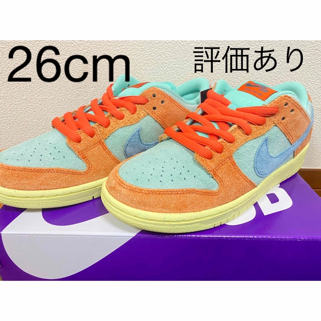 NIKE(ナイキ)のNIKE SB dunk low orange and noise aqua メンズの靴/シューズ(スニーカー)の商品写真