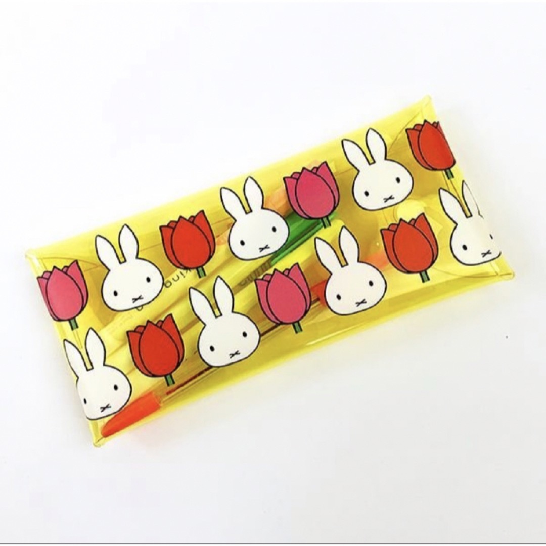 miffy(ミッフィー)のペンケース 筆箱 小物入れ マルチケース　チューリップ イエロー エンタメ/ホビーのアニメグッズ(その他)の商品写真