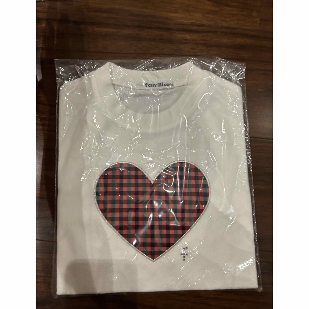 ファミリア ハートTシャツ(半袖)100cm 未使用タグ付き