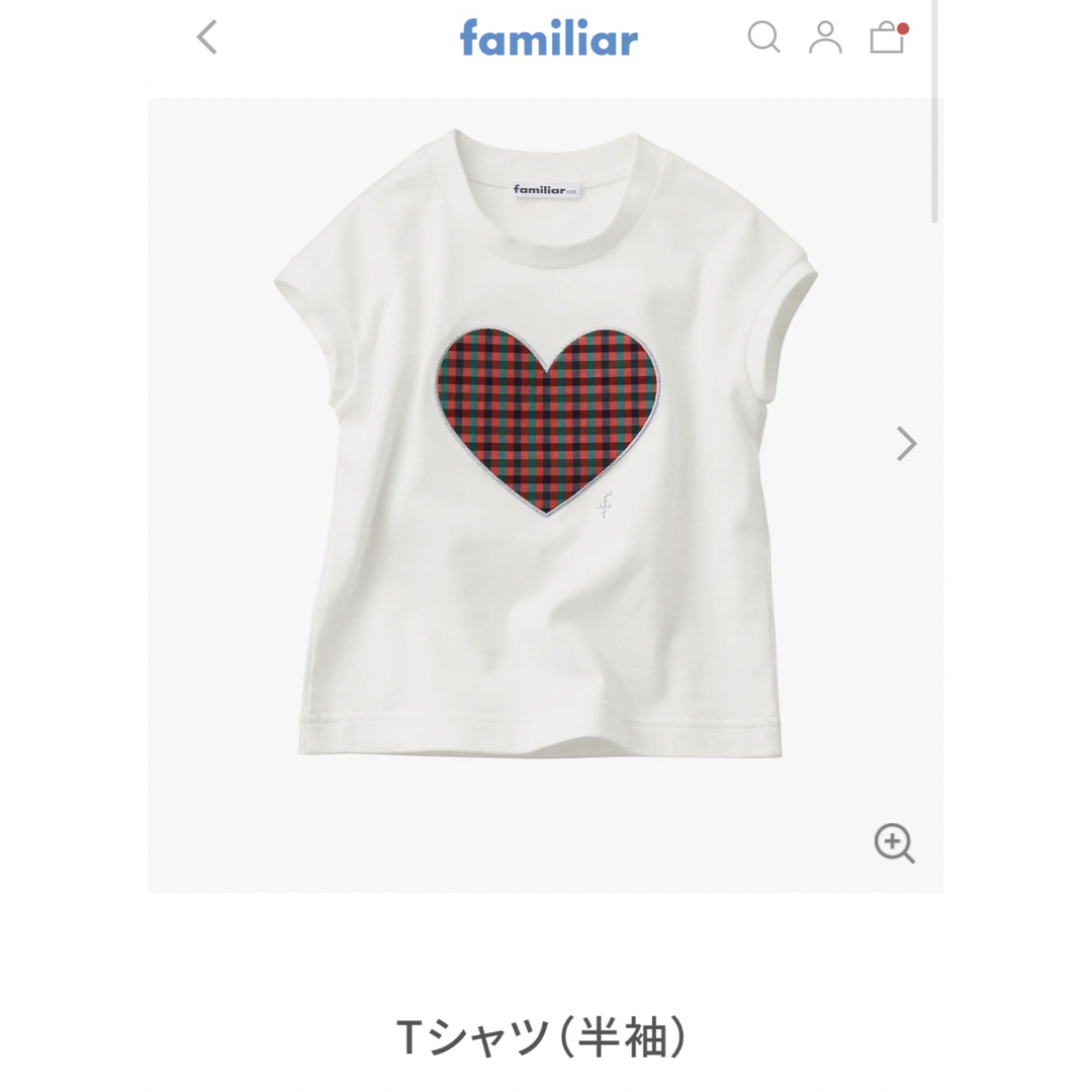 ファミリア　半袖Tシャツ　100 タグ付き