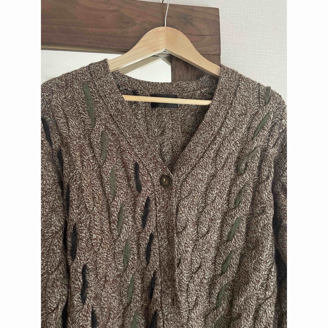 soduk lined knit cardigan カーディガン ブラウン