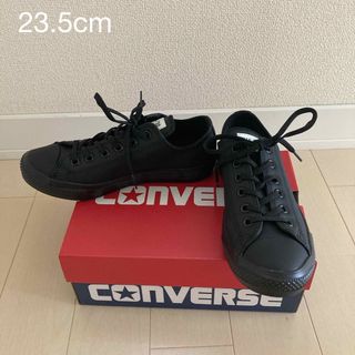 コンバース(CONVERSE)の[ほぼ新品][現行品] コンバースオールスターレインシューズ 23.5cm 黒(スニーカー)