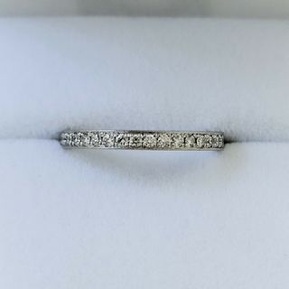 ダイヤモンド 艶消し エタニティ リング Pt950 0.25ct(リング(指輪))