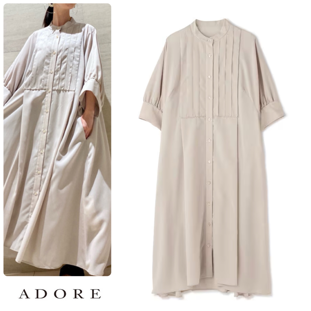 ◆幻◆ 希少新品  定価5万円　ADORE VERY掲載　シアーボイルワンピース