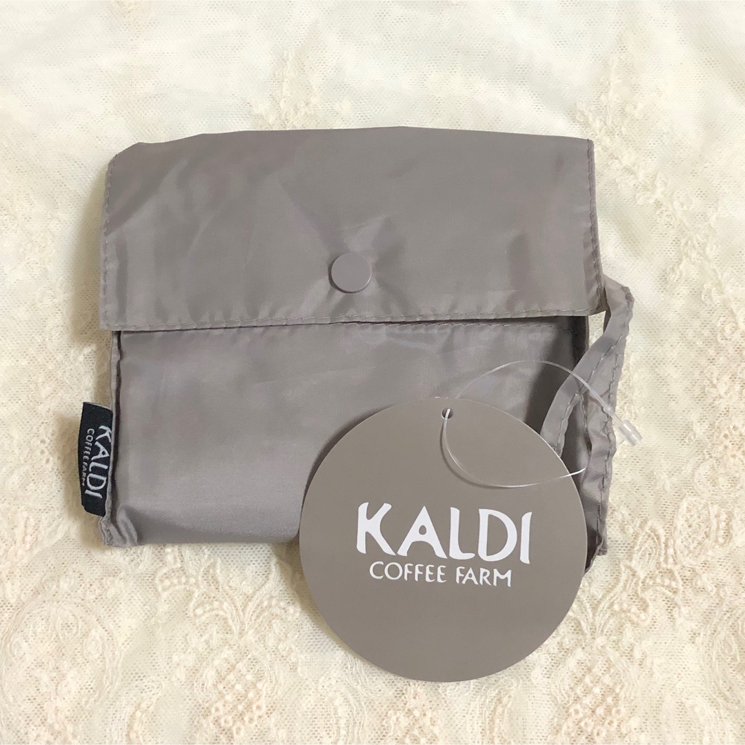 KALDI(カルディ)の★未開封★カルディ　新色　エコバッグ　2色　セージグリーン＆グレー　ギフト レディースのバッグ(エコバッグ)の商品写真