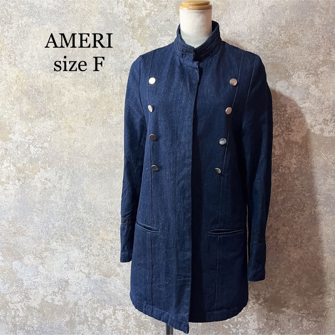 Ameri VINTAGE(アメリヴィンテージ)のAMERI アメリ デニムジャケット レディースのジャケット/アウター(Gジャン/デニムジャケット)の商品写真