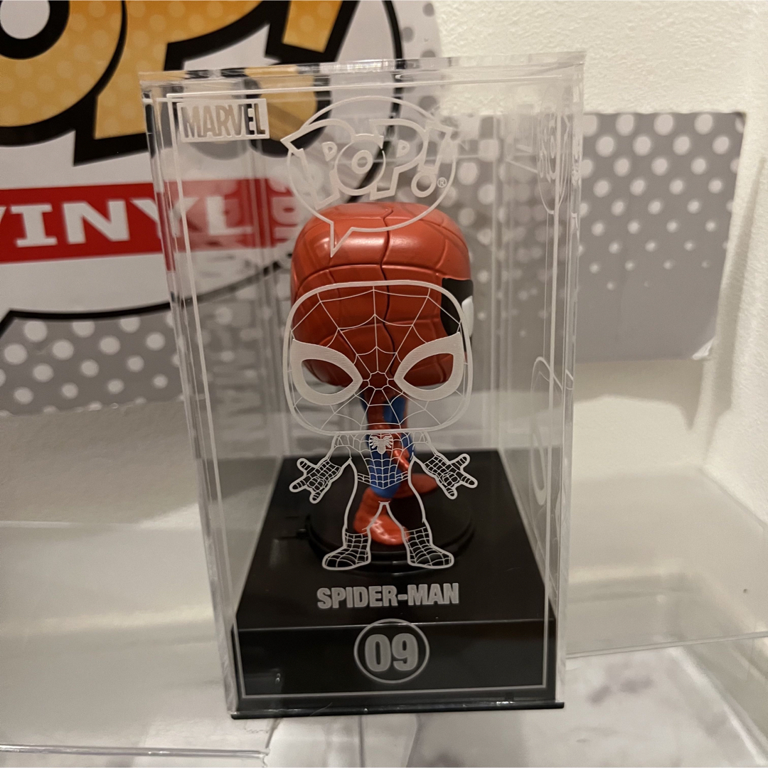 MARVEL(マーベル)の激レア限定FUNKO POP!  スパイダーマン  ダイキャスト　カラーリング版 エンタメ/ホビーのフィギュア(アメコミ)の商品写真