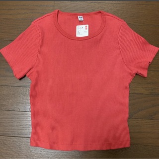 ユニクロ(UNIQLO)のリブクロップドTシャツ(Tシャツ(半袖/袖なし))