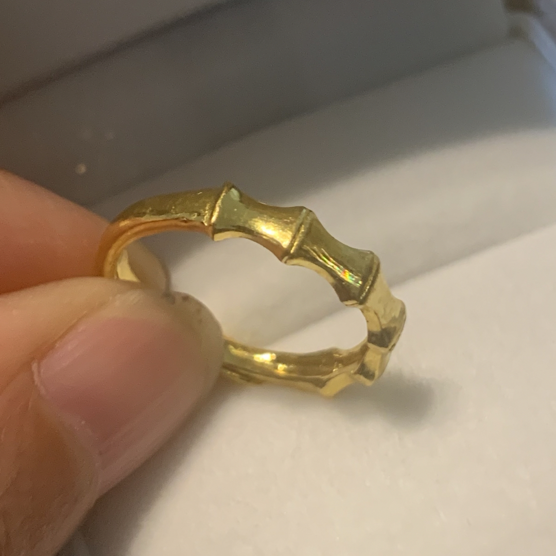 リング　ゴールド指輪　 刻印999. K24 純金 | フリマアプリ ラクマ