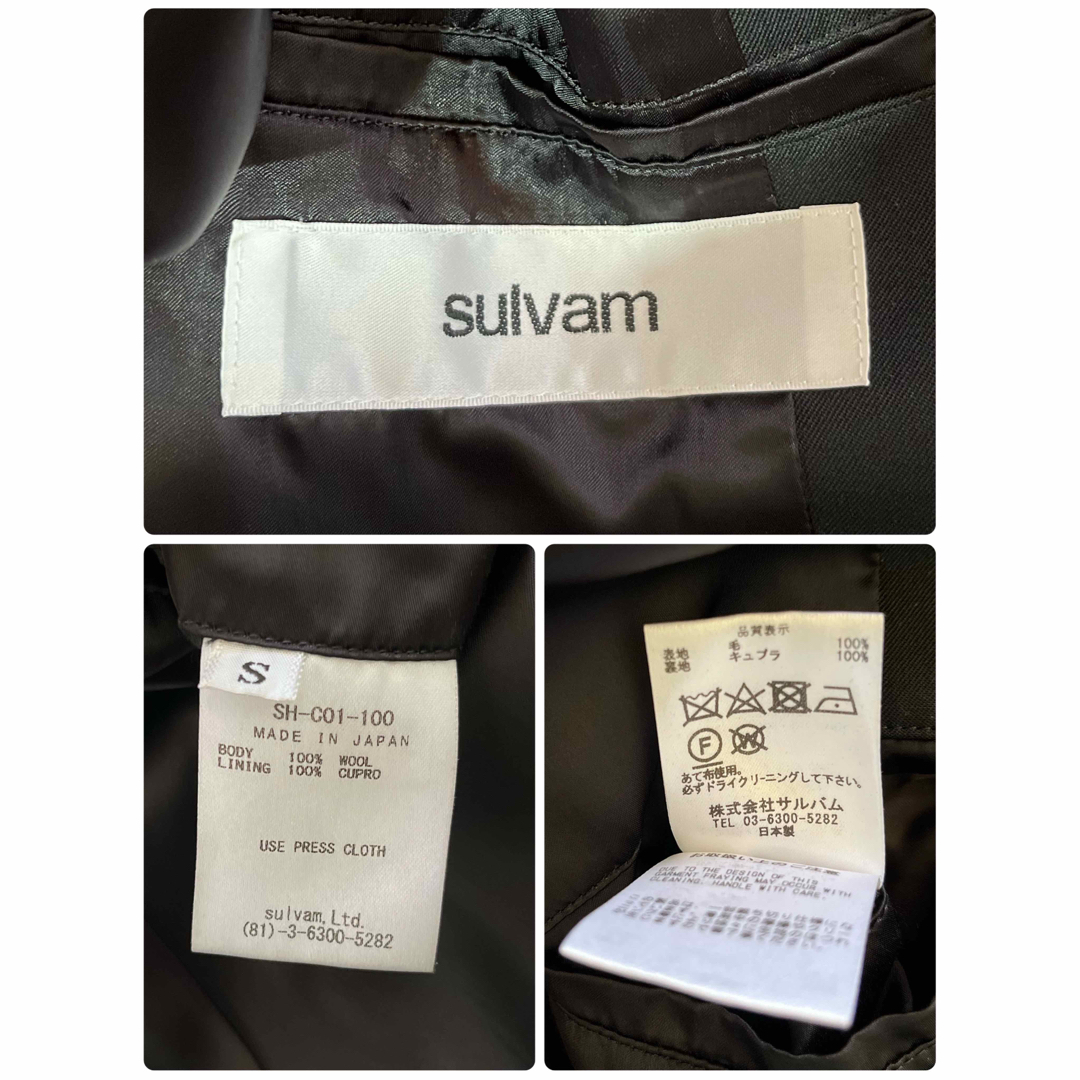 sulvam(サルバム)のSULVAM サルバム パッチワーク オーバーコート ロングコート 立体裁断 メンズのジャケット/アウター(チェスターコート)の商品写真