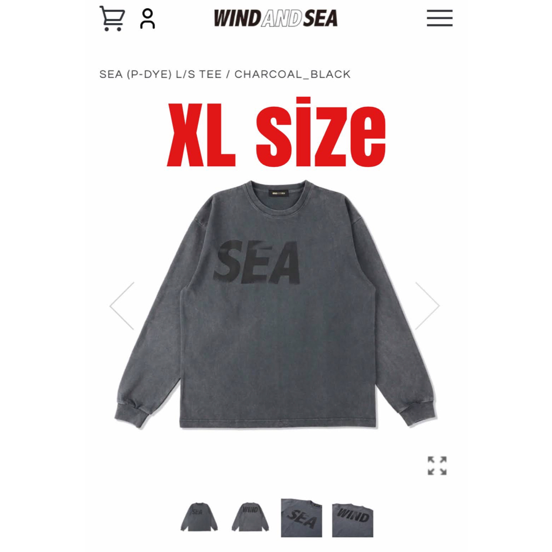 WIND AND SEA  L/S TEE / WHITE_NAVY  M