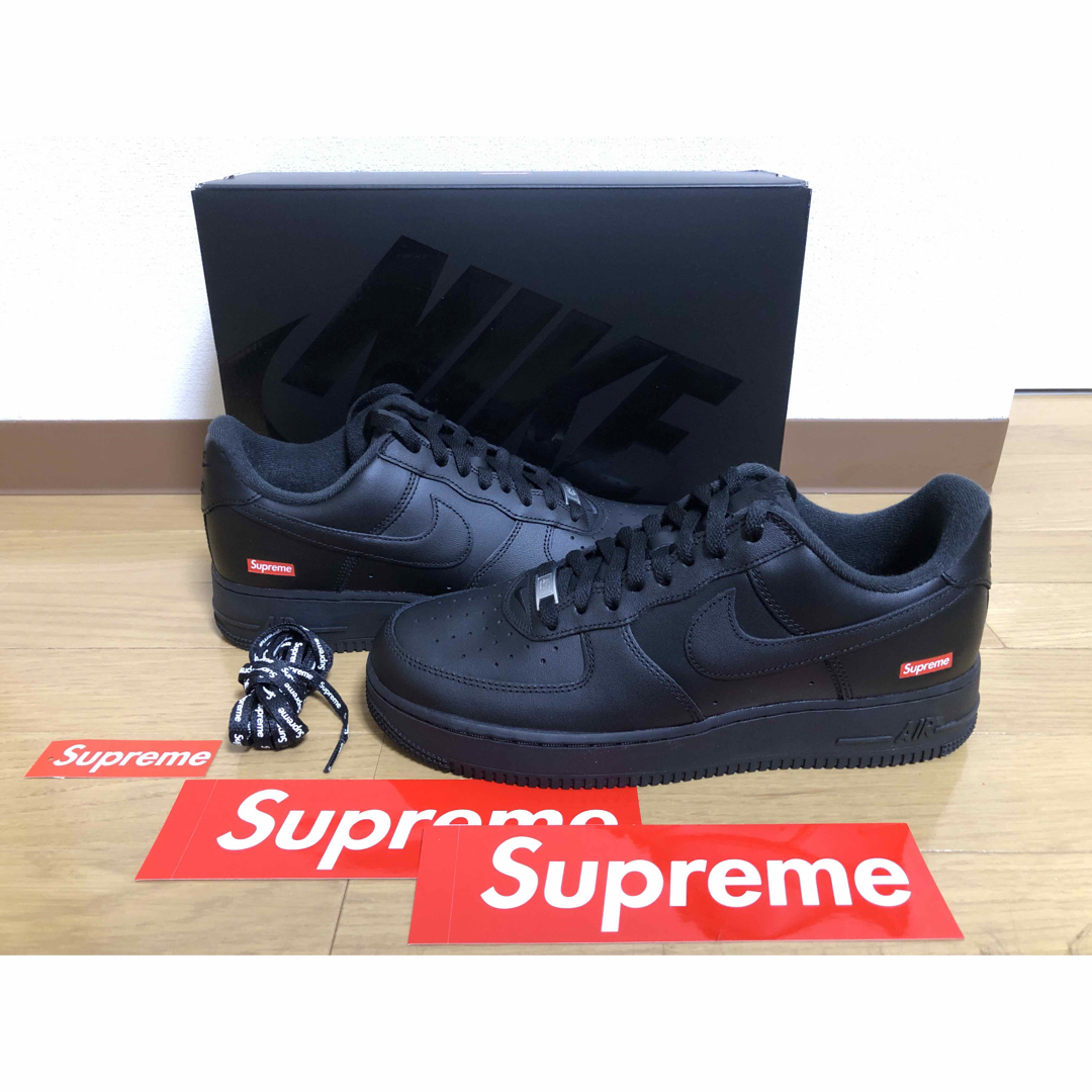 【新品】Supreme Nike Air Force1Low Black24.0