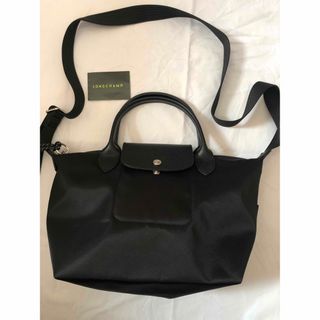 ロンシャン(LONGCHAMP)のLONGCHAMP 2WAY    トートバッグ Sサイズ ブラック(ショルダーバッグ)