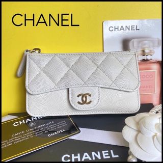 CHANEL - シャネル フラグメントケース マトラッセ キャビアスキン ...