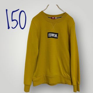 エドウィン(EDWIN)のEDWIN　150　長袖　マスタード色　ロゴ入(Tシャツ/カットソー)