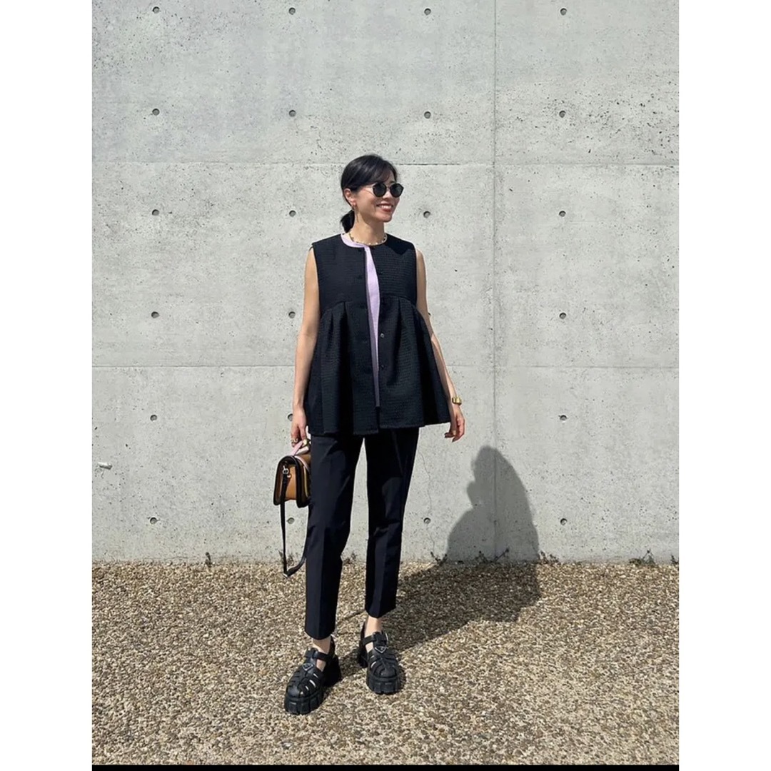 bow.a DOBBY VEST ブラックの通販 by hana**|ラクマ
