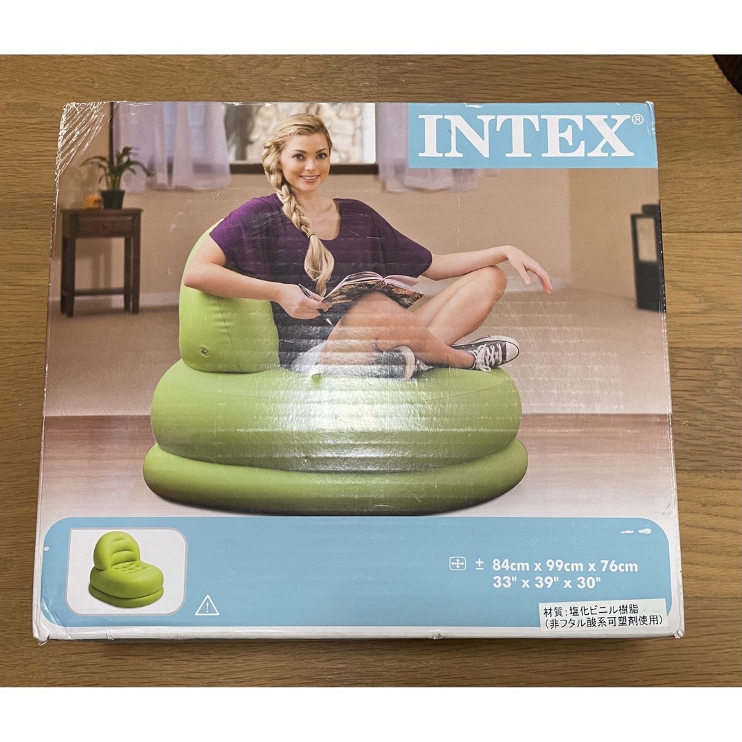 INTEX エアーチェア インテリア/住まい/日用品の椅子/チェア(その他)の商品写真