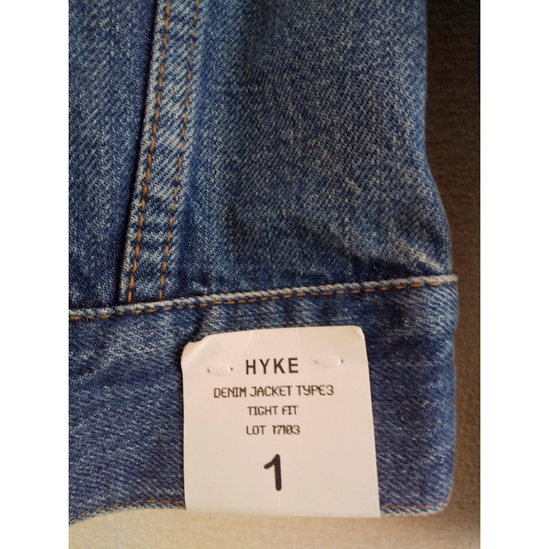 HYKE(ハイク)の新品　HYKE 　デニムジャケット　レディース　Gジャン　Ｓ レディースのジャケット/アウター(Gジャン/デニムジャケット)の商品写真