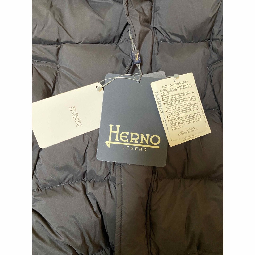 ヘルノ　HERNO LEGENDライン ダウンジャケット　サイズ50 ネイビー