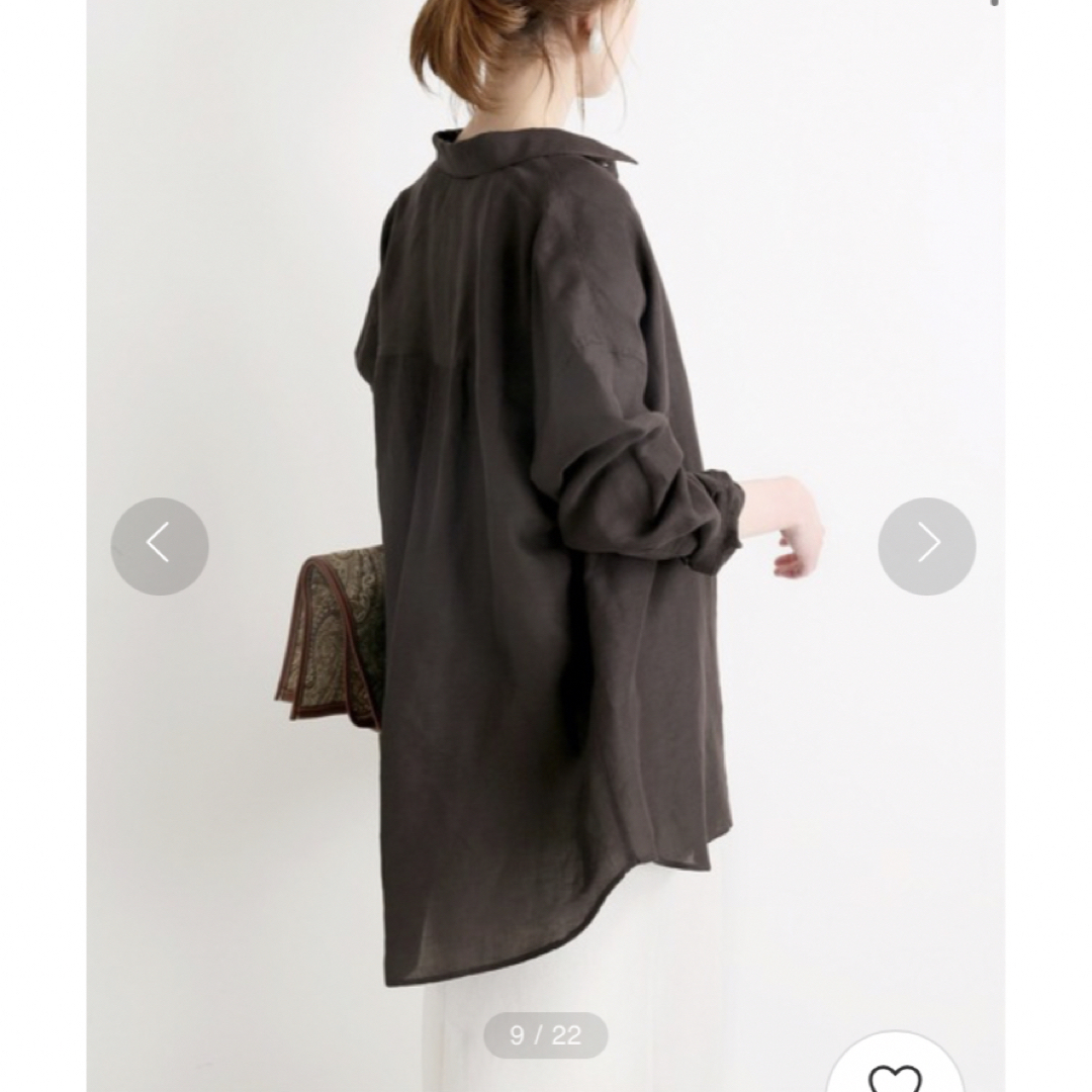IENA - 【SALE】IENA リネン/リヨセルオーバーシャツ 36の通販 by ...