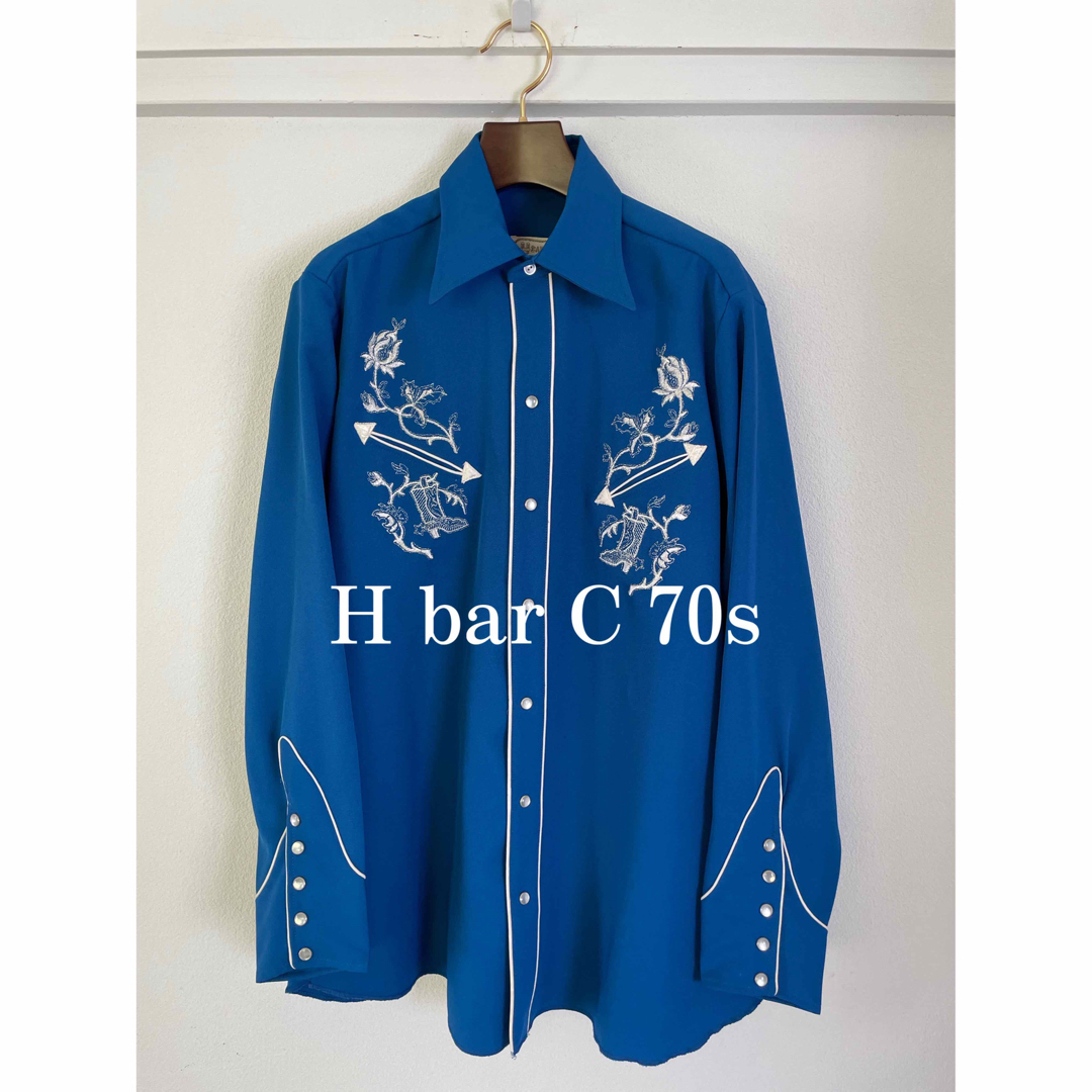H bar C ウエスタンシャツ　長袖シャツ　ウエスタン刺繍　 | フリマアプリ ラクマ