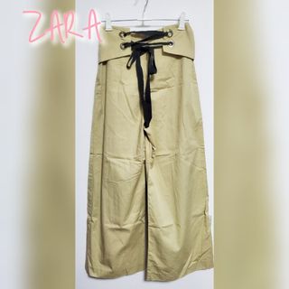 ザラ(ZARA)の【XS】ザラベーシック　ガウチョパンツ(カジュアルパンツ)