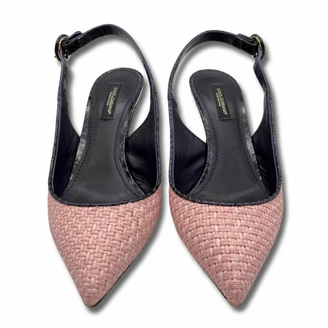 DOLCE&GABBANA(ドルチェアンドガッバーナ)のドルチェ&ガッバーナ パンプス　サイズ36 1/2 23.5cmピンク レディースの靴/シューズ(ハイヒール/パンプス)の商品写真