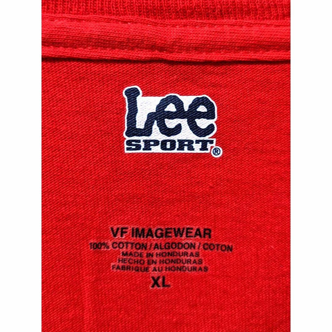 Lee(リー)のリー MLBテキサスレンジャーズ ロゴ Tシャツ レッド 赤色 XL 古着 メンズのトップス(Tシャツ/カットソー(半袖/袖なし))の商品写真