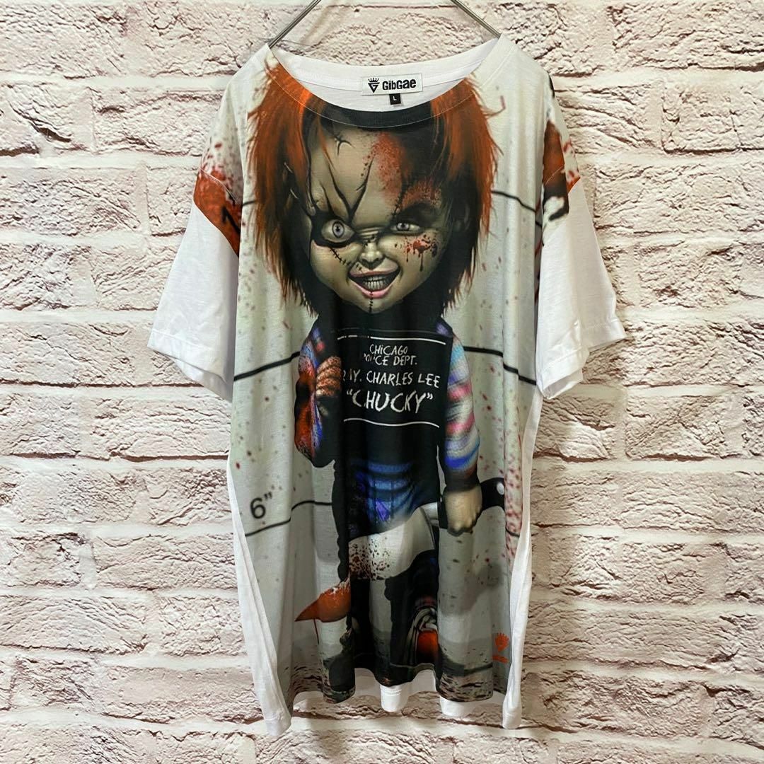 GibGae Tシャツ　チャッキー メンズ　レディー [ L ] メンズのトップス(Tシャツ/カットソー(半袖/袖なし))の商品写真