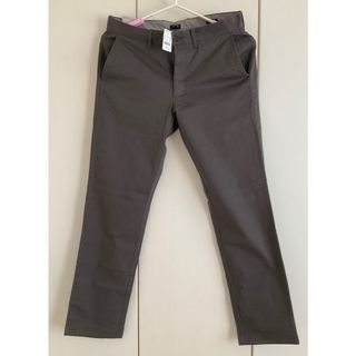 【未使用】J.CREW スラックス チャコールグレー　コットンパンツ31インチ