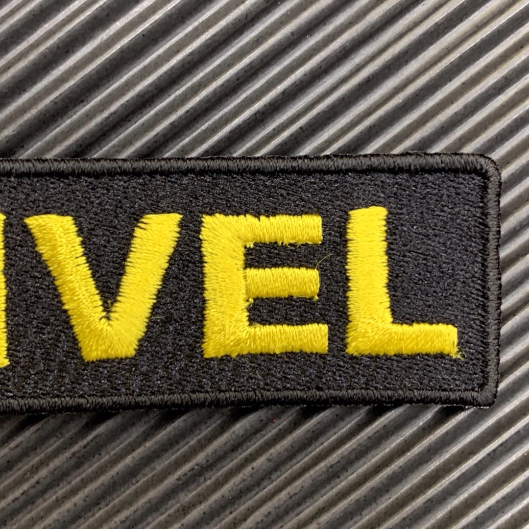 GRIVEL(グリベル)の98×28mm 黒 GRIVEL グリベル ロゴ アイロンワッペン -4 スポーツ/アウトドアのアウトドア(登山用品)の商品写真
