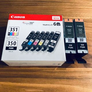 キヤノン(Canon)の【未使用】Canon インクカートリッジ BCI-351+350/6MP(PC周辺機器)