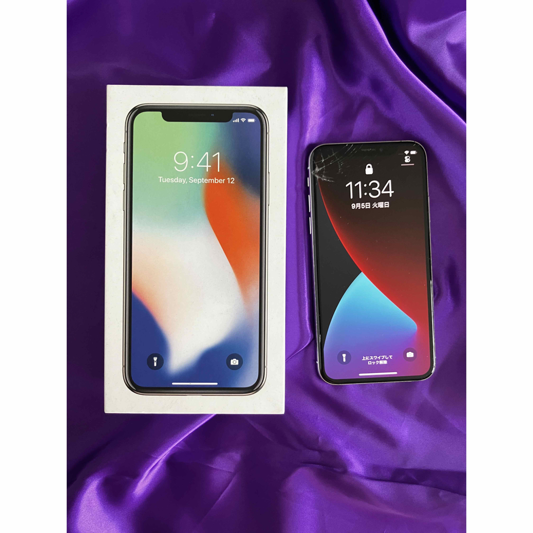 iPhone X シルバー　ソフトバンク　64 GB