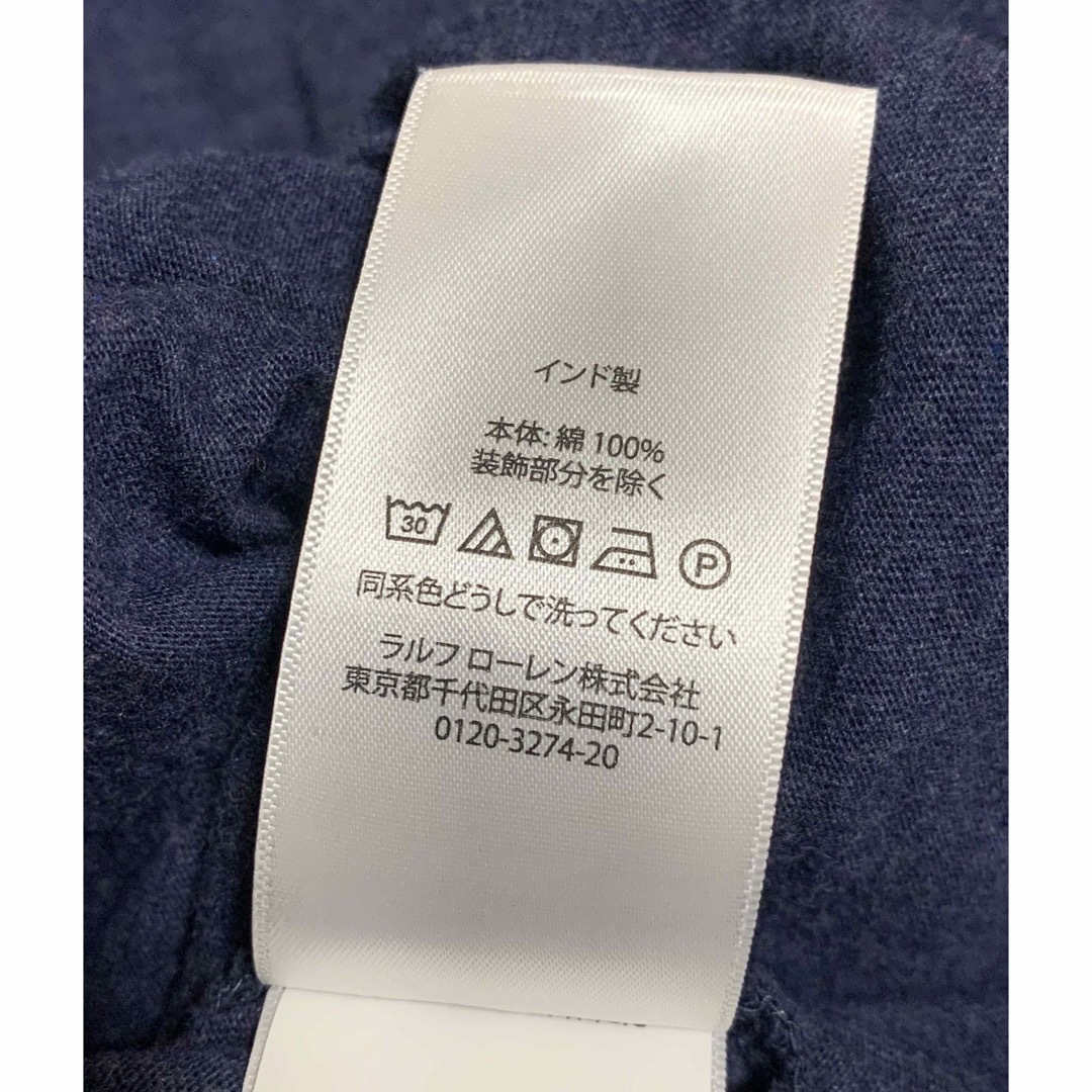 POLO RALPH LAUREN(ポロラルフローレン)の美品＊ポロラルフローレンボーイ＊紺色＊ロンT150 キッズ/ベビー/マタニティのキッズ服男の子用(90cm~)(Tシャツ/カットソー)の商品写真