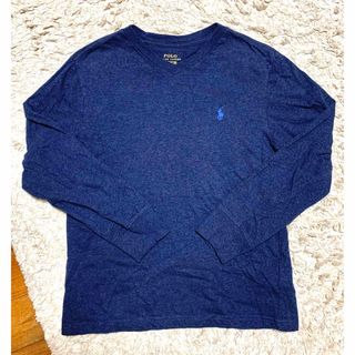 ポロラルフローレン(POLO RALPH LAUREN)の美品＊ポロラルフローレンボーイ＊紺色＊ロンT150(Tシャツ/カットソー)