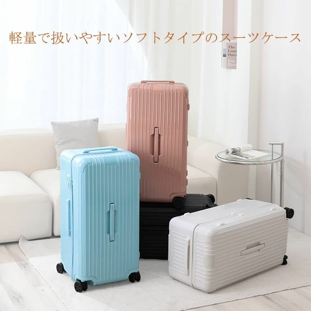 【色: レッド】DINGHANG 旅行出張 スーツケース おしゃれなキャリーケー 6