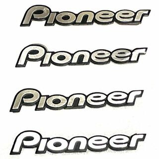 パイオニア(Pioneer)のパイオニア Pioneer スピーカーロゴ プレート エンブレム ステッカー(車内アクセサリ)