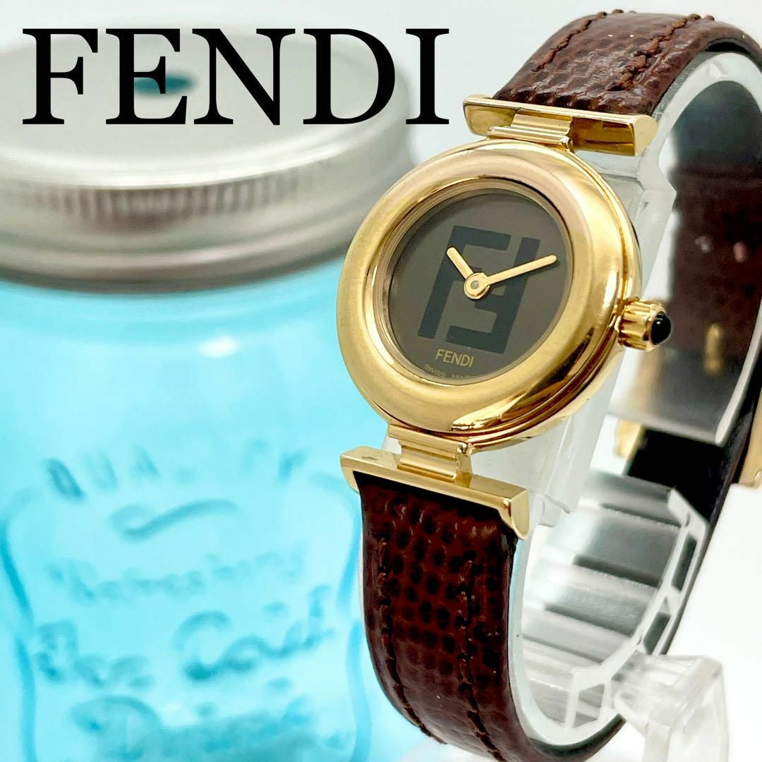 521 FENDI フェンディ時計　レディース腕時計　ブラック　ゴールド　箱付き | フリマアプリ ラクマ